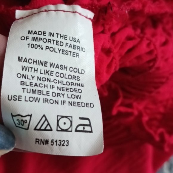 Vince Camuto Bright Red Smoked Dolman Sleeve Top Blouse Sz. Medium - Picture 12 of 13